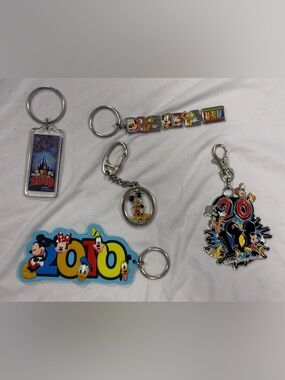 5x Collectable 2010 Walt Disney World Keychains